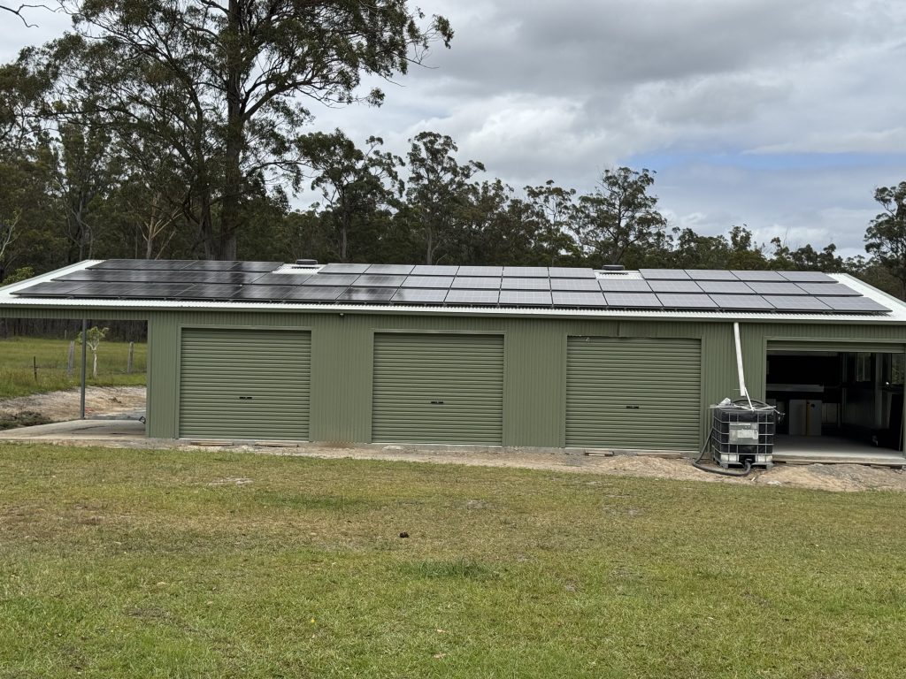 Jinko solar panels array