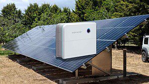 3kW / 5kWh off-grid solar kit with ground-mount frame. Sigenergy pre-wired inverter-battery unit, 6 × Jinko 510W panels,