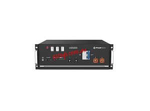 Pylontech US5000 rack-mounted lithium battery unit with power indicators, connection terminals and control switches