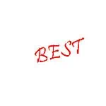 Red text spelling 'BEST' on black background representing the search for quality solar equipment brands