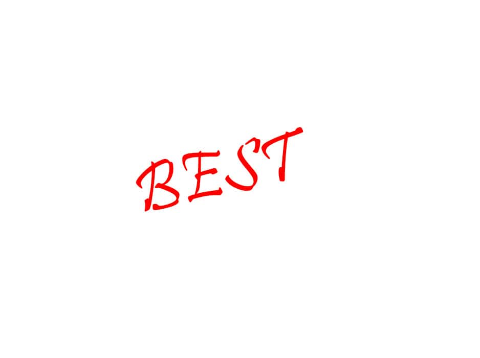 Red text spelling 'BEST' on black background representing the search for quality solar equipment brands
