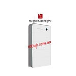 White Sigenergy battery unit with modular stacking design for off-grid solar energy storage systems